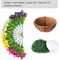 Artificial Hanging Flowers Faux Plants Basket for Outdoors Spring Decor, Fake Silk Morning Glory with Eucalyptus in Planter UV Resistant Outdoor Flowers for Outside Porch Patio Garden Home